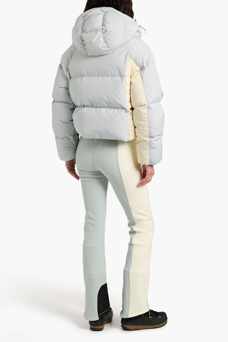 Cordova Furano Quilted Hooded Down Jacket In Gray