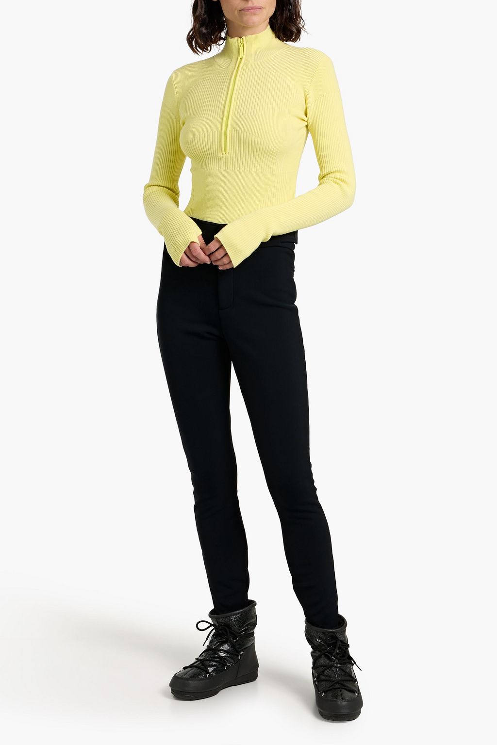 CORDOVA Butte ribbed merino wool-blend bodysuit