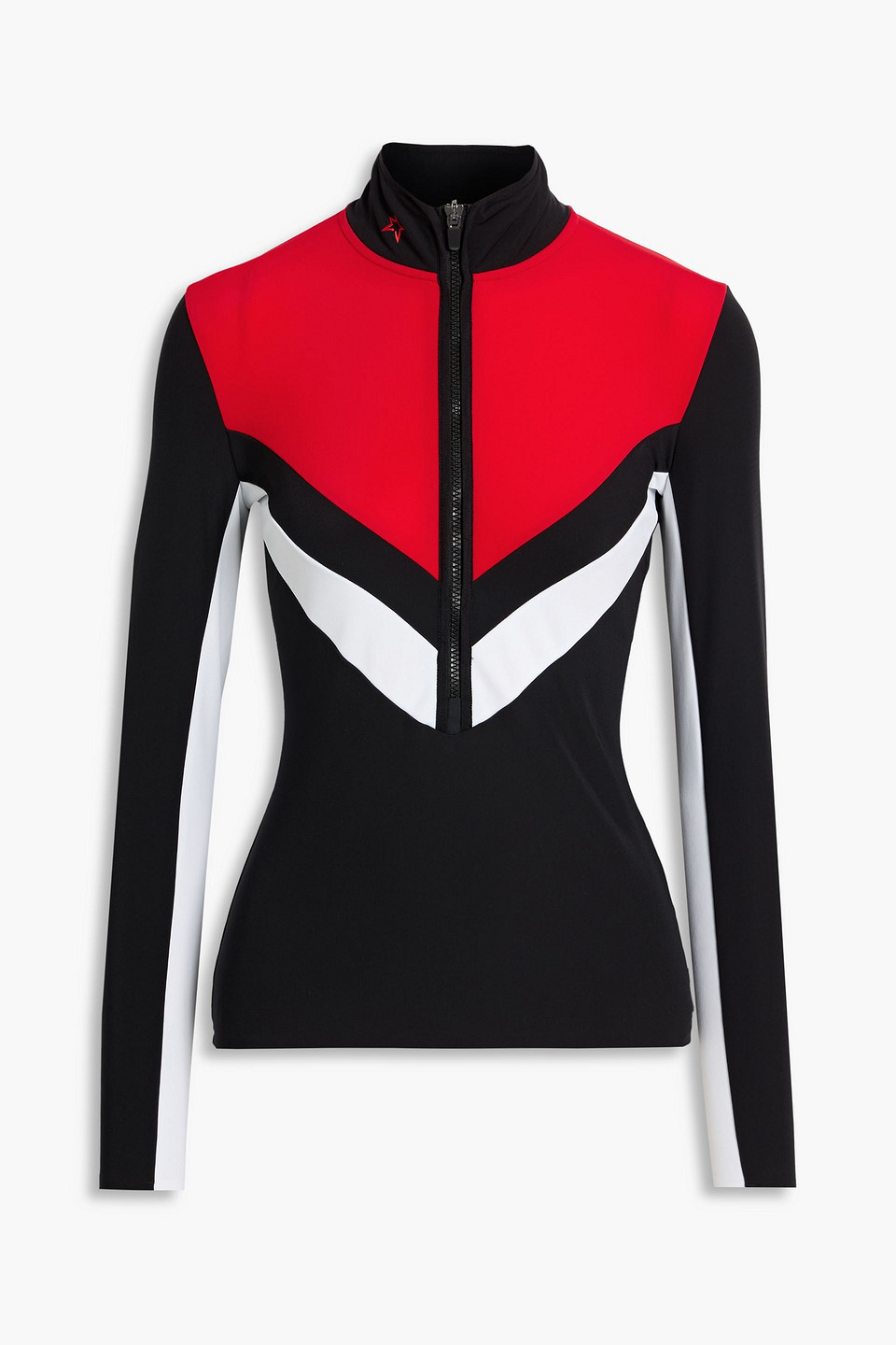 Perfect Moment Stretch-jersey Base Layer In Black