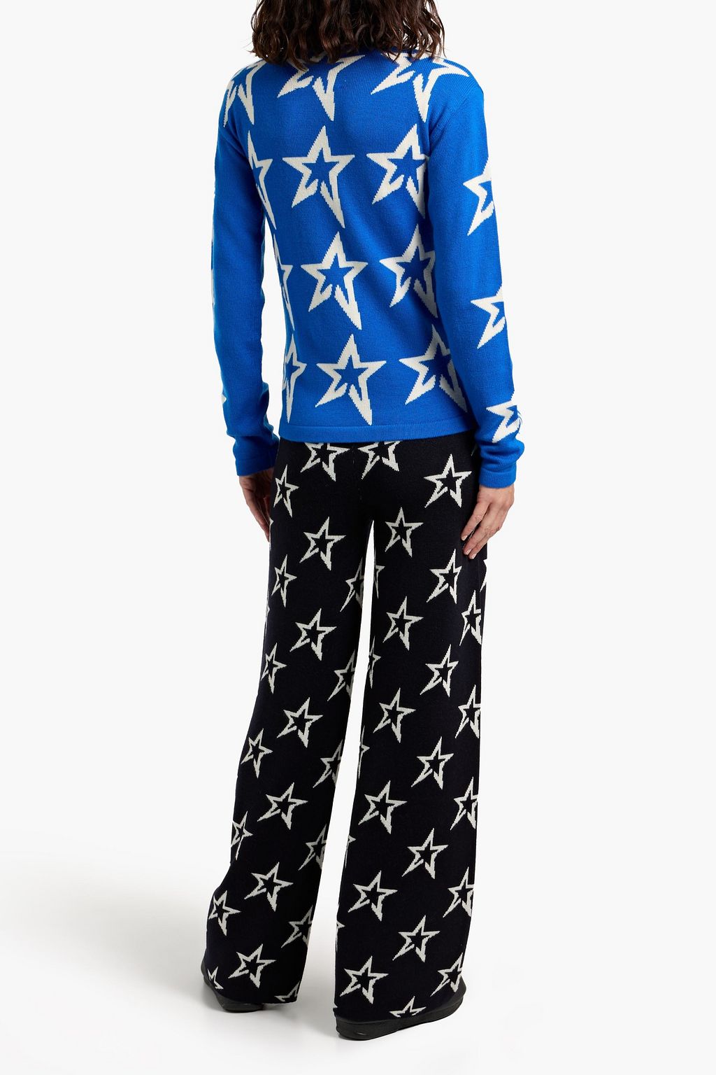PERFECT MOMENT Intarsia merino wool track pants