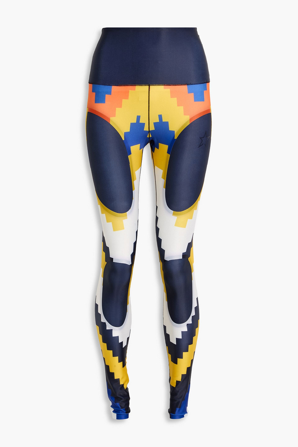 perfect moment - printed stretch leggings - blue - xs