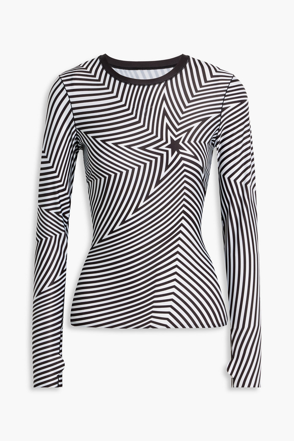 Perfect Moment Printed Stretch Base Layer In Blue