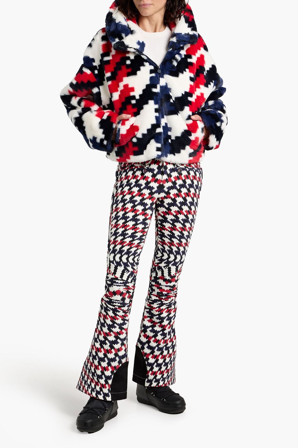 PERFECT MOMENT Aurora printed flared ski pants
