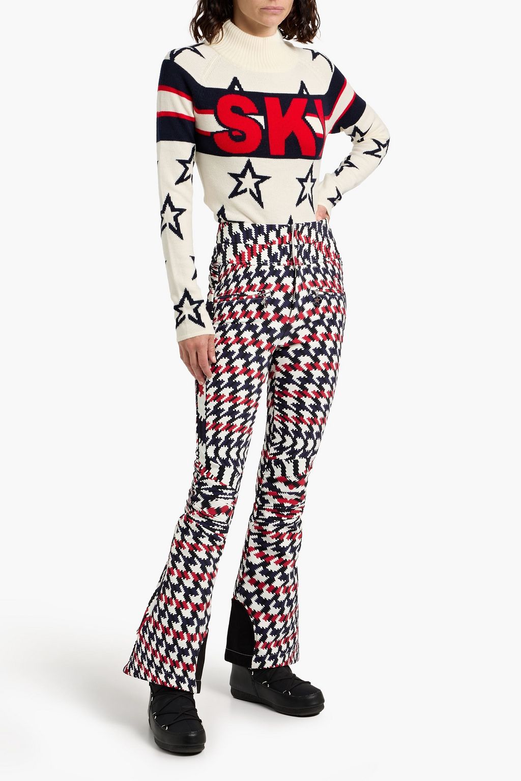 PERFECT MOMENT Brixen intarsia merino wool turtleneck sweater