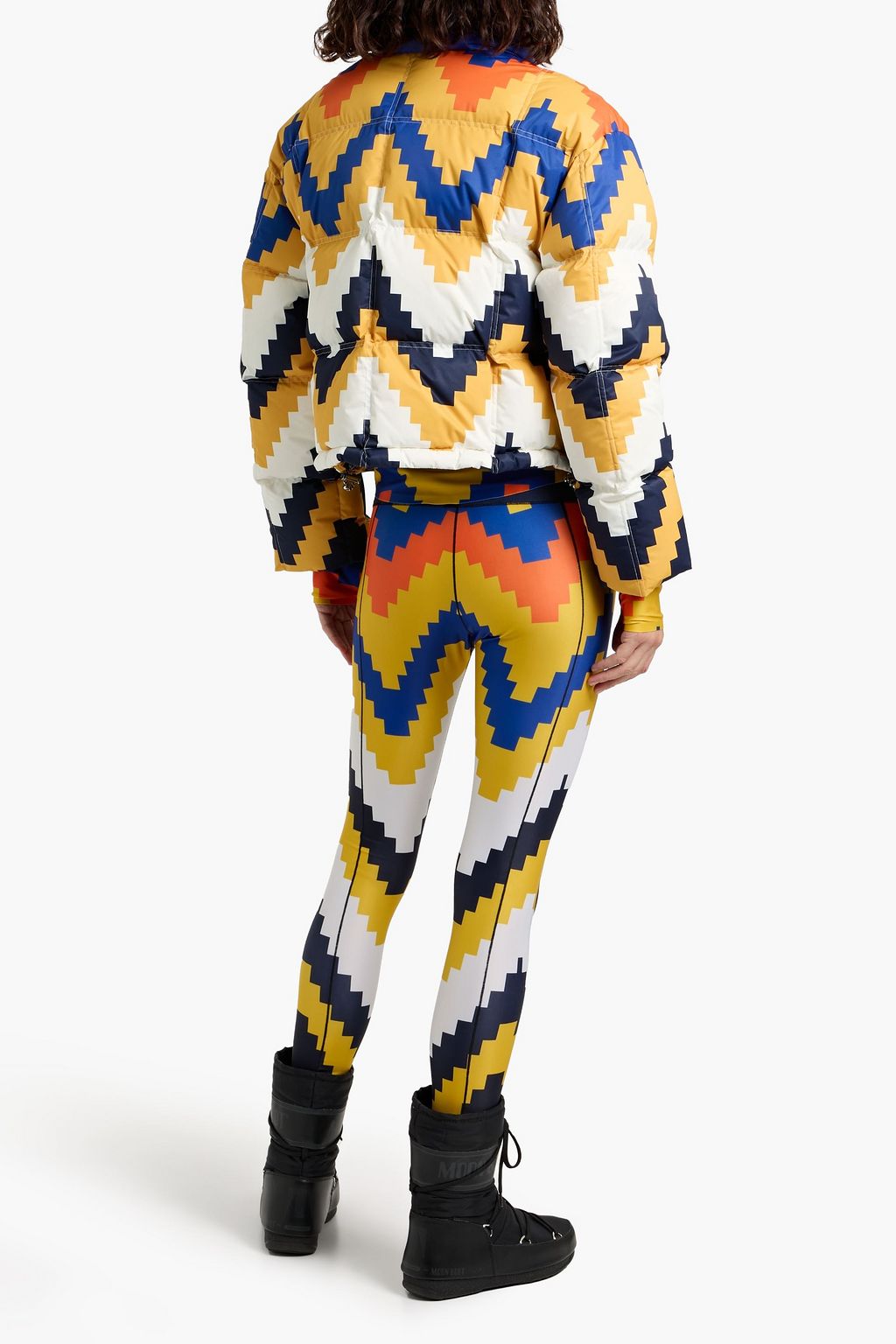 PERFECT MOMENT Nevada printed quilted down ski jacket