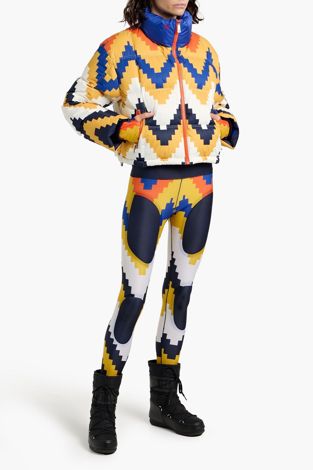 PERFECT MOMENT Nevada printed quilted down ski jacket