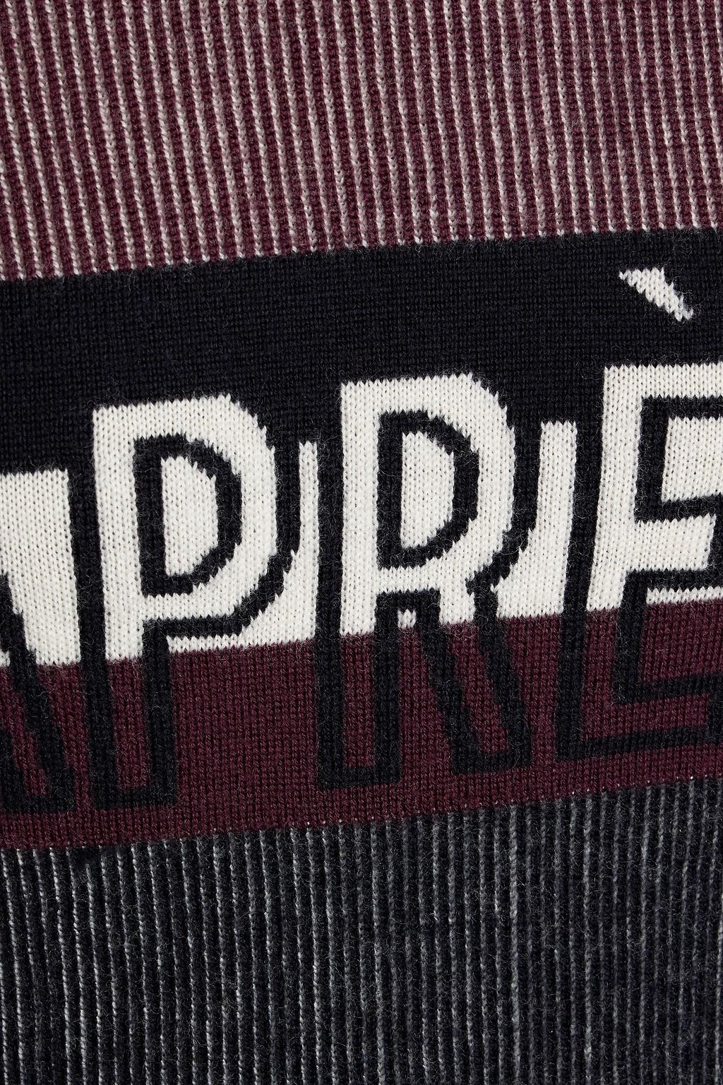 PERFECT MOMENT Intarsia merino wool sweater