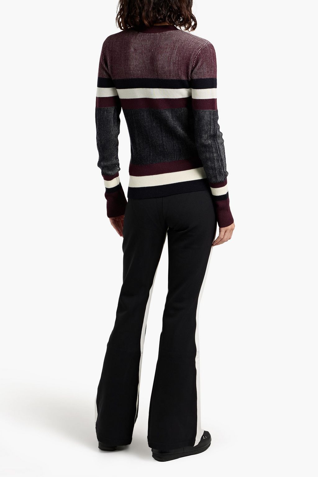 PERFECT MOMENT Intarsia merino wool sweater