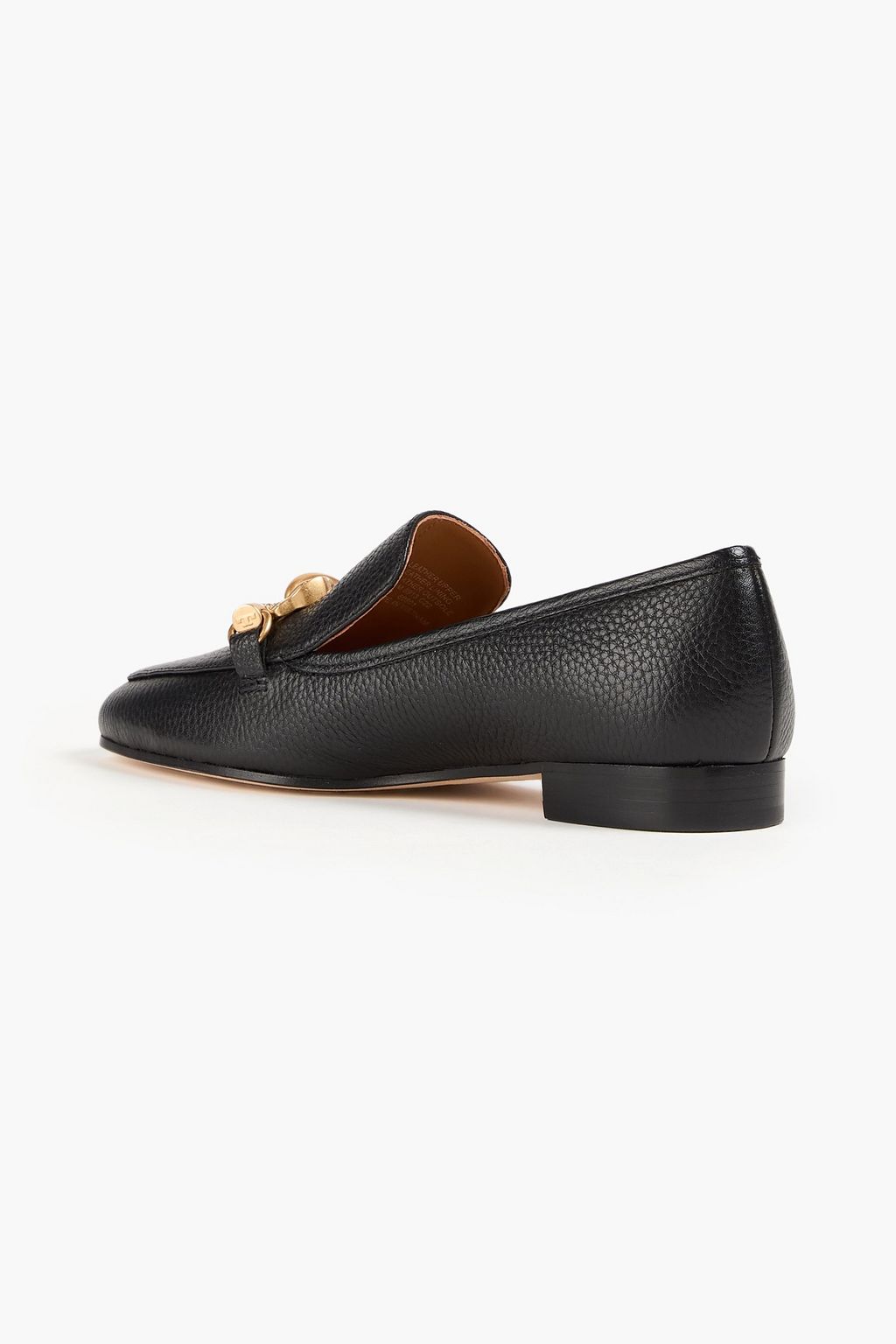 TORY BURCH Jessa embellished textured-leather loafers