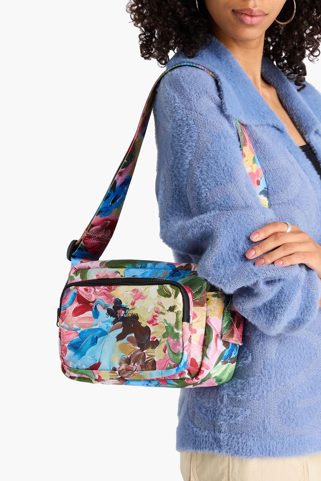 STINE GOYA Floral-print shell shoulder bag
