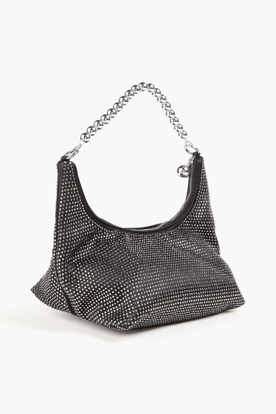 Stine Goya - Schultertasche „crystalized Pyramid“ Aus Satin - Schwarz - Onesize 