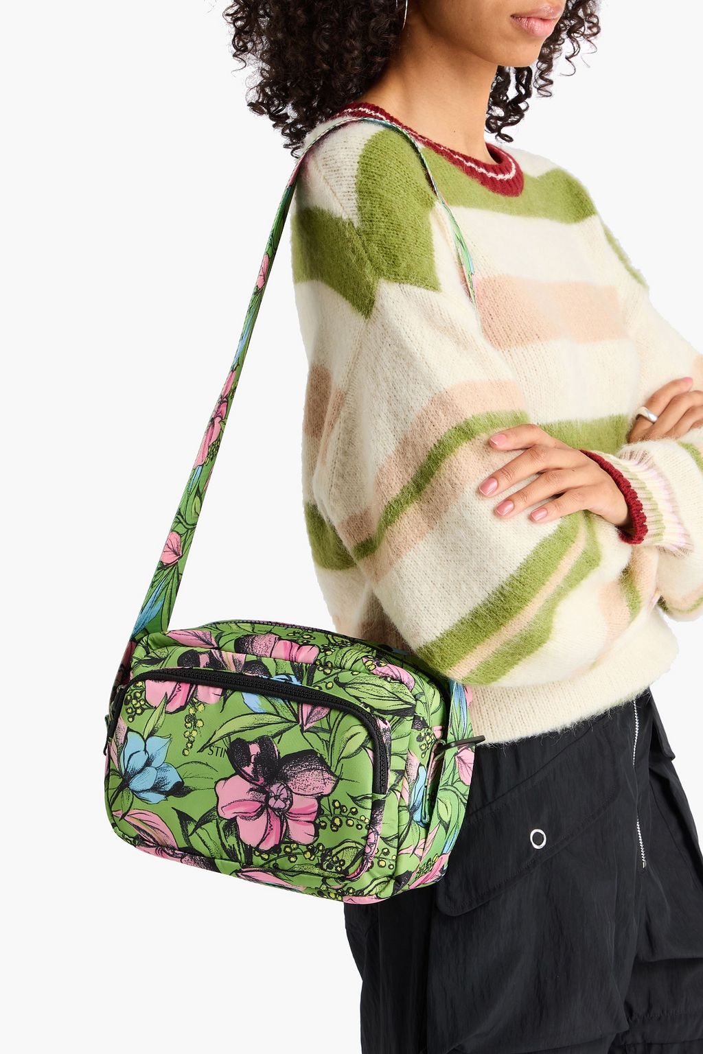 STINE GOYA Floral-print shell shoulder bag