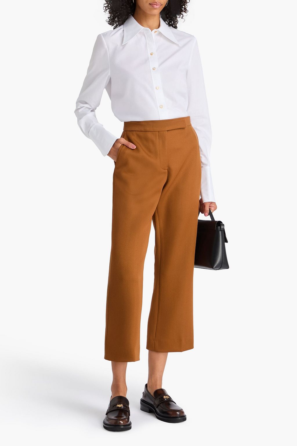 TORY BURCH Hose mit geradem Bein aus Woll-Twill