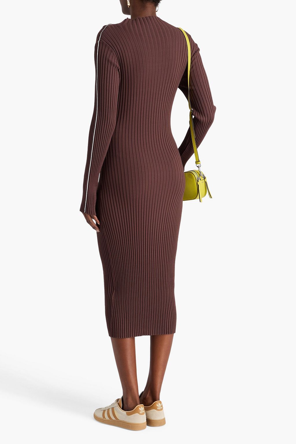 STINE GOYA Ribbed-knit midi dress