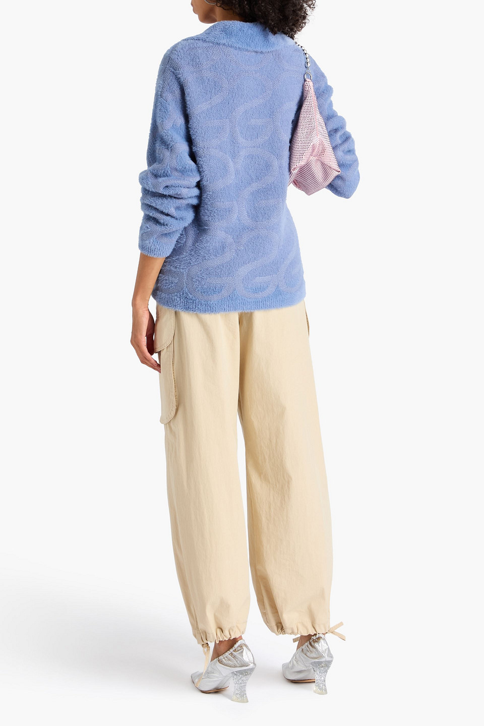  Stine Goya - Cardigan Aus Jacquard-strick - Blau - S 