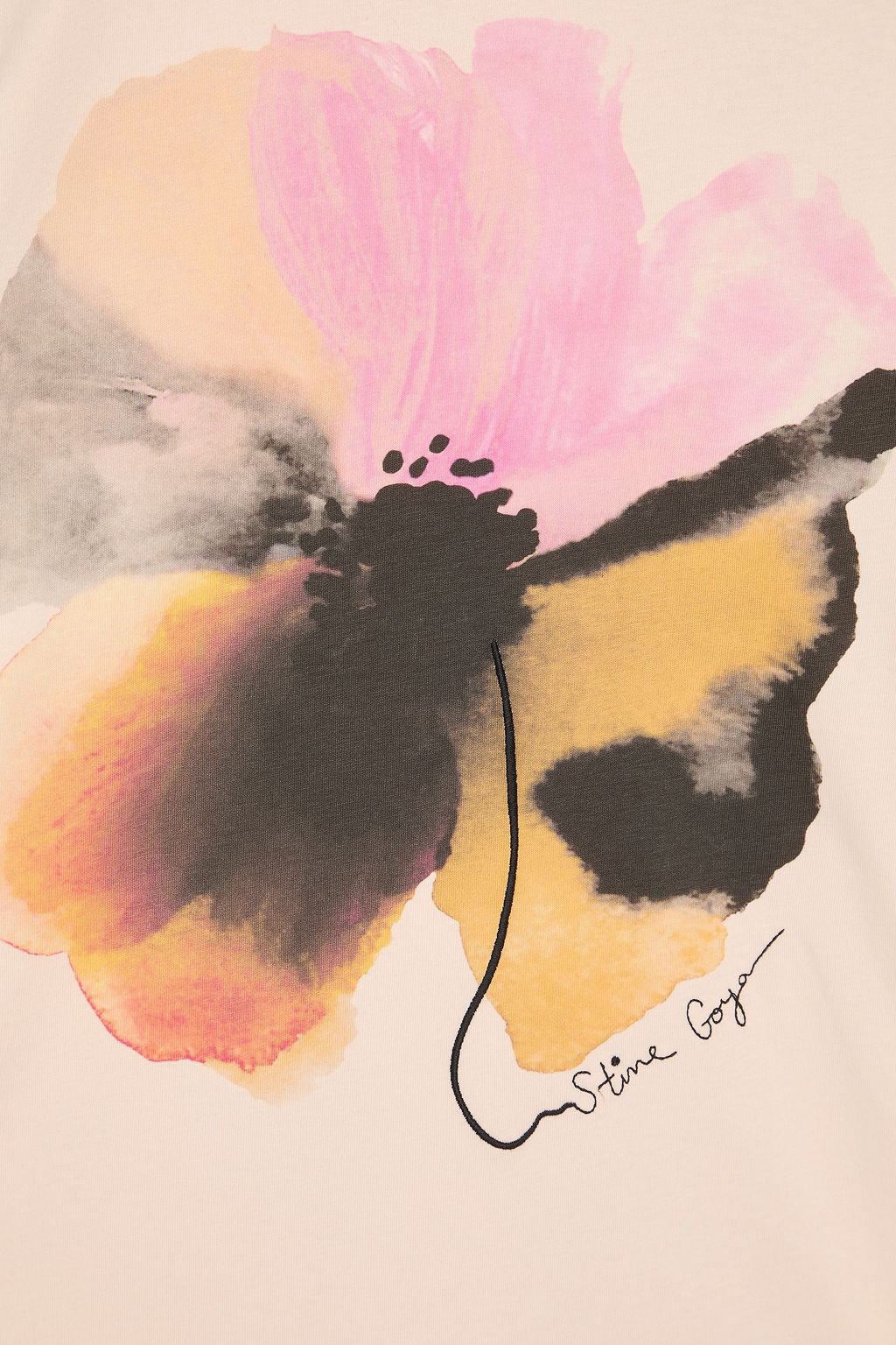 STINE GOYA Printed cotton-jersey T-shirt