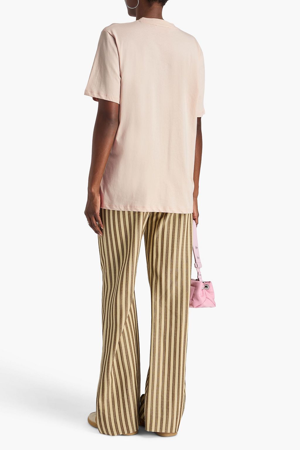 STINE GOYA Printed cotton-jersey T-shirt