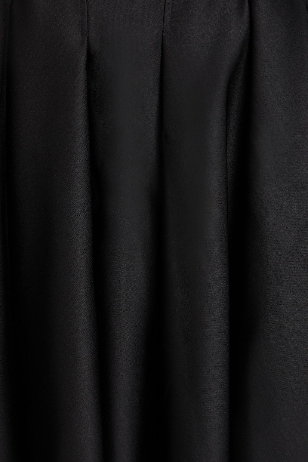 STINE GOYA Embellished pleated satin midi dress