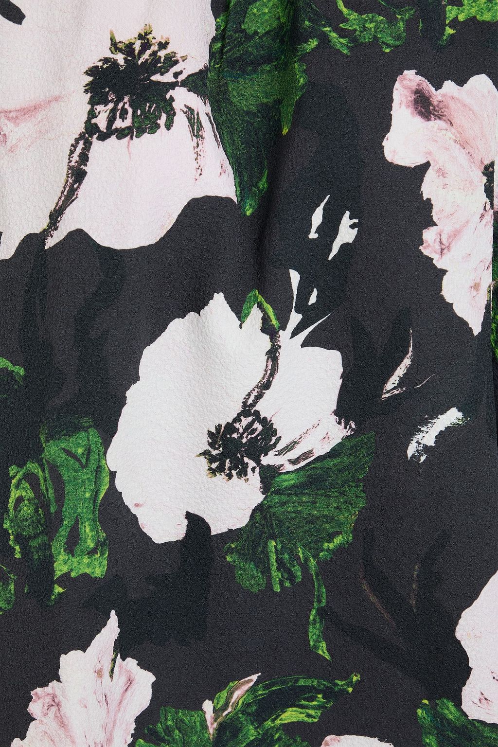 STINE GOYA Oberteil aus Seersucker mit floralem Print