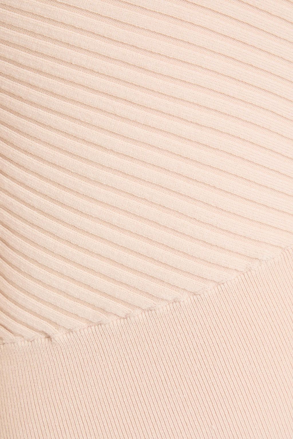 IRO One-sleeve ribbed-knit top
