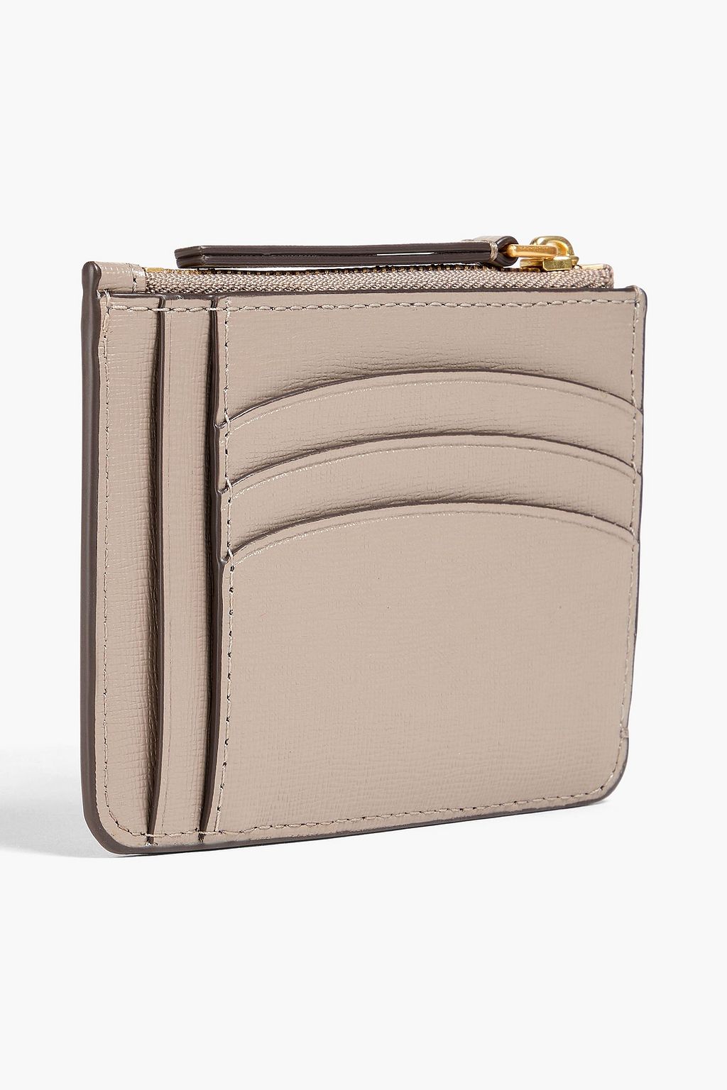 TORY BURCH Robinson textured-leather cardholder