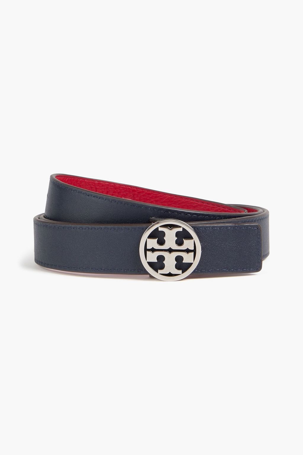 TORY BURCH Pebbled-leather belt