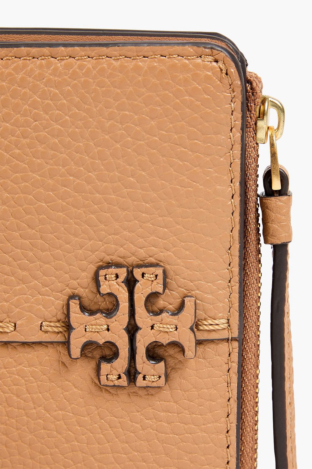 TORY BURCH McGraw pebbled-leather wallet