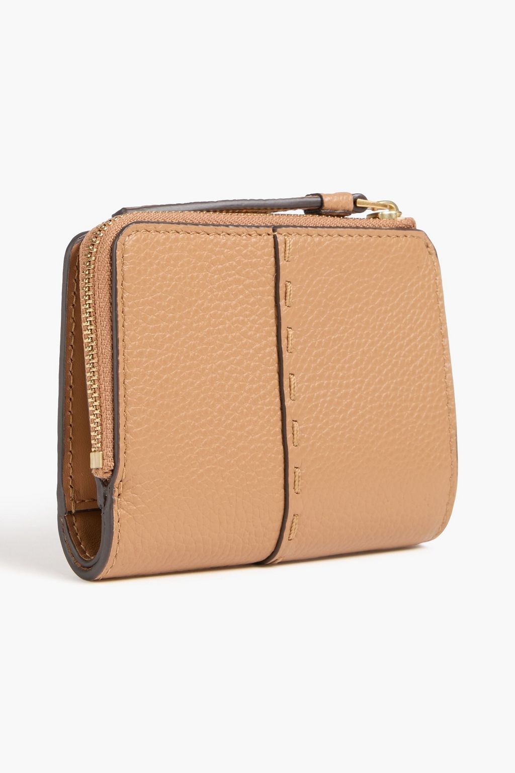 TORY BURCH McGraw pebbled-leather wallet