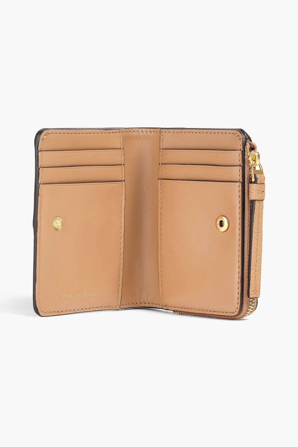 TORY BURCH McGraw pebbled-leather wallet