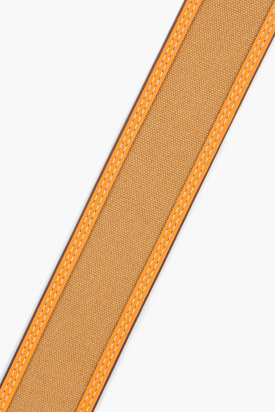  Tory Burch - Gürtel „miller“ Aus Canvas Mit Lederbesatz - Orange - L 