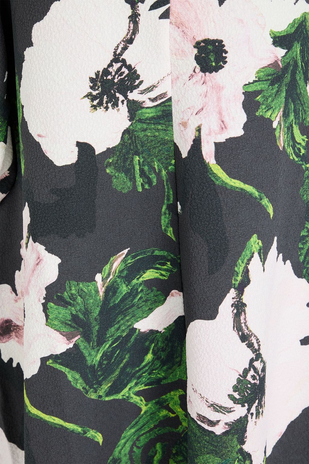 STINE GOYA Floral-print cloqué midi dress