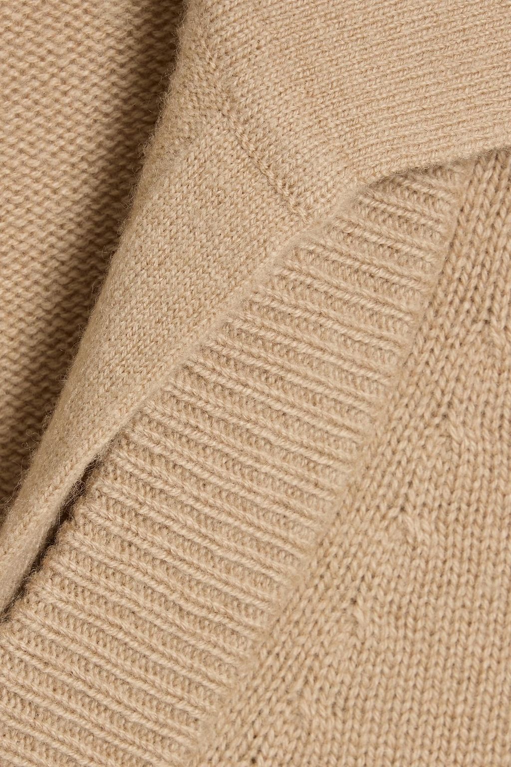 VINCE. Layered wool and cashmere-blend polo sweater