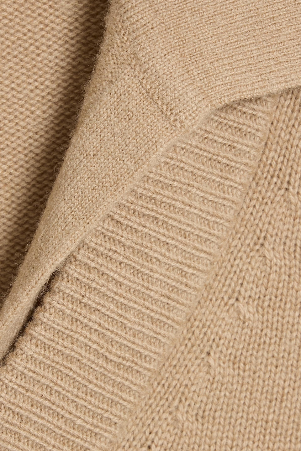 Vince Layered Wool And Cashmere-blend Polo Sweater In Brown