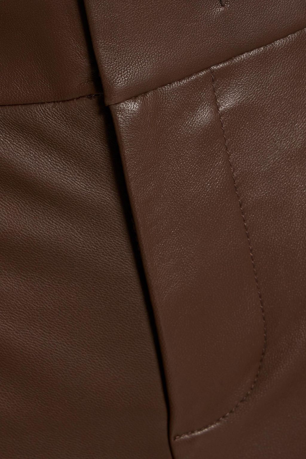 VINCE. Leather wide-leg pants