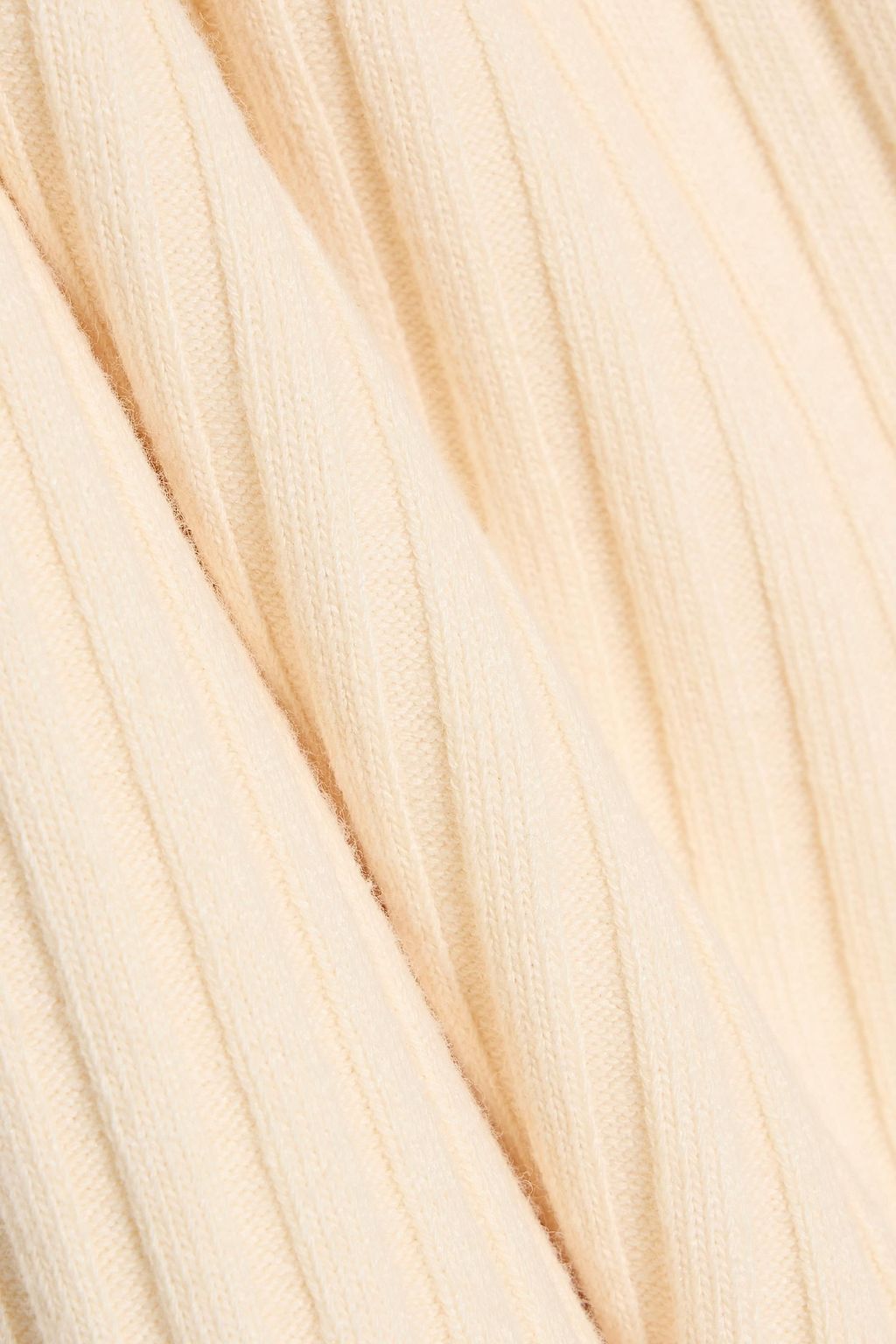 VINCE. Ribbed cotton-blend turtleneck top