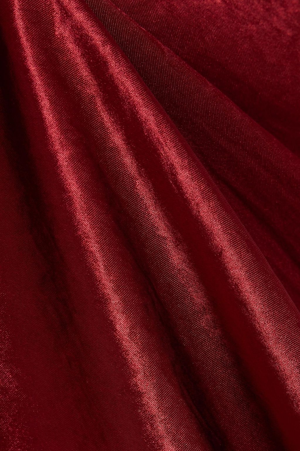 VINCE. Maxirock aus Satin in Knitteroptik