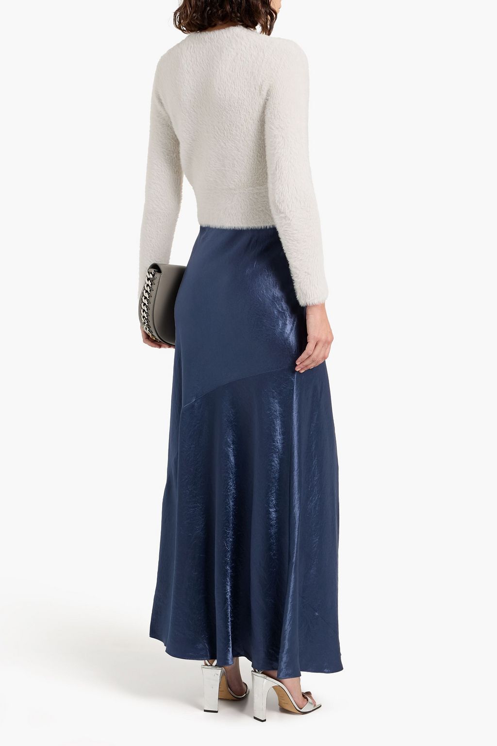 VINCE. Brushed knitted cardigan