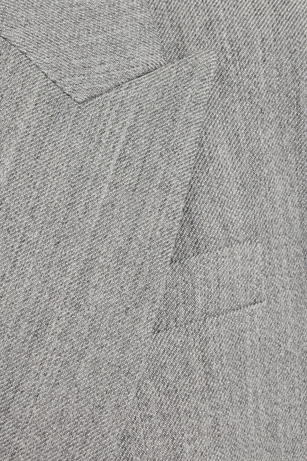 VINCE. Double-breasted wool-blend twill blazer