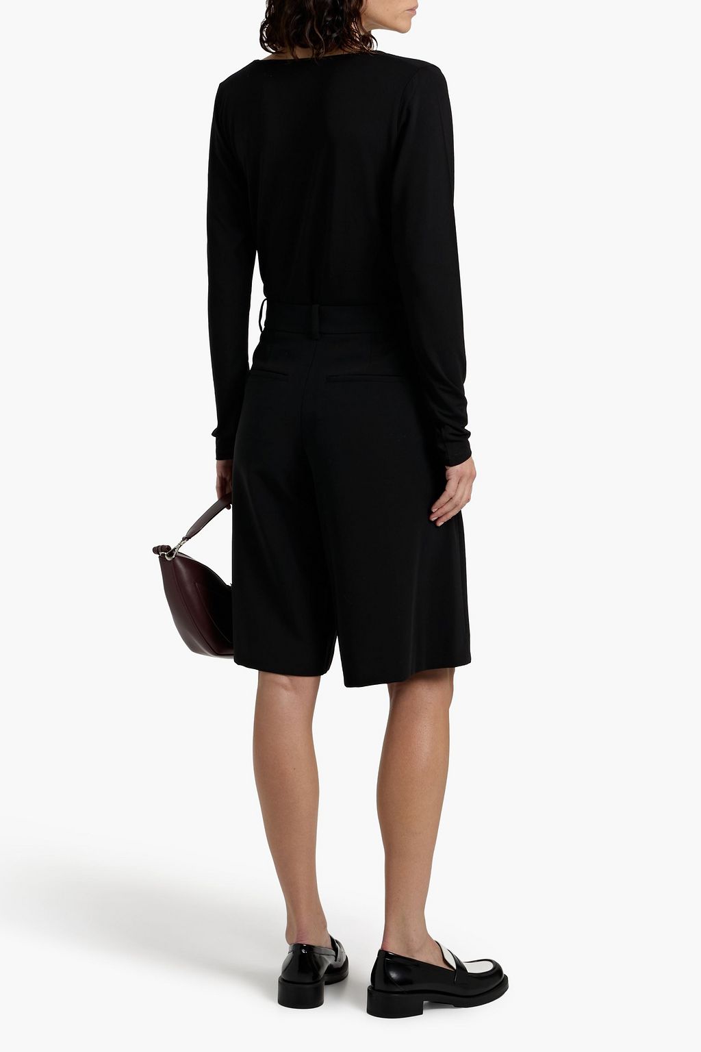 VINCE. Stretch-jersey top