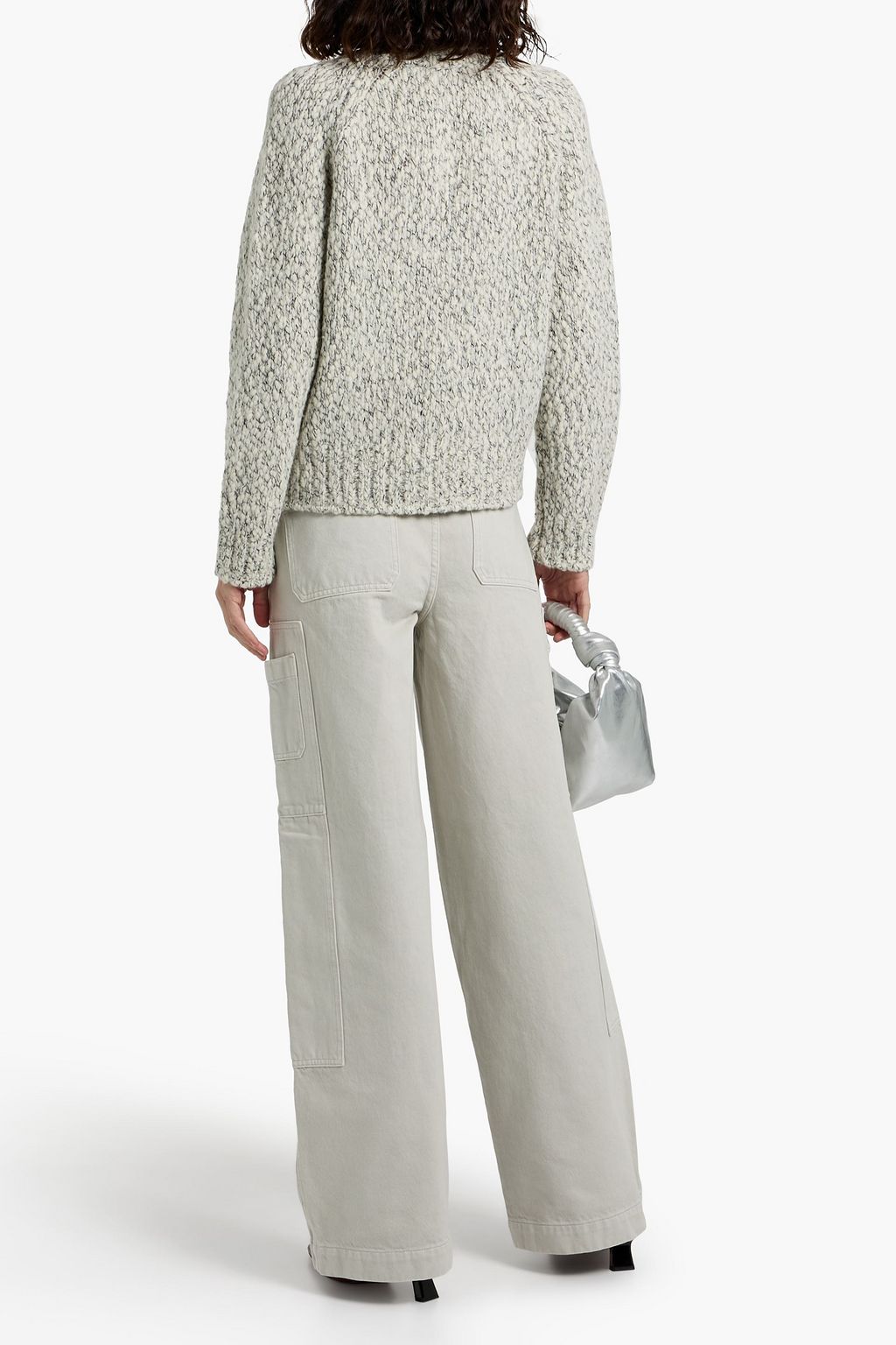 VINCE. Bouclé-knit wool-blend turtleneck sweater