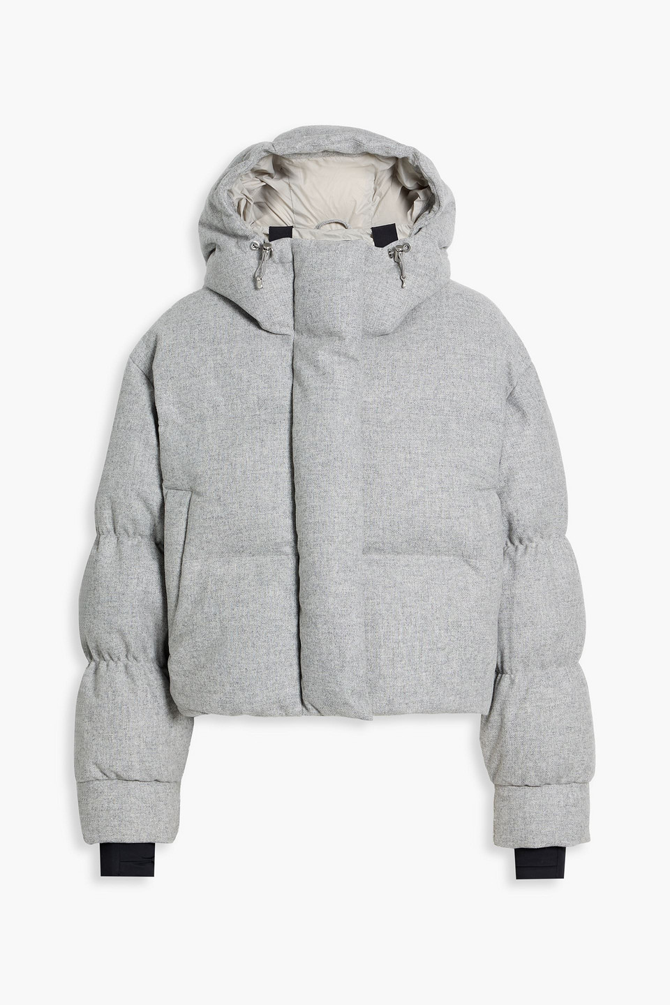 Cordova Aomori Quilted Wool-blend Down Ski Jacket In Gray
