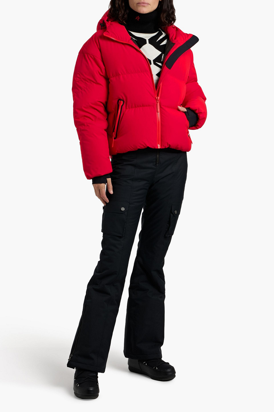 Cordova Meribel Quilted Down Ski Jacket In Red