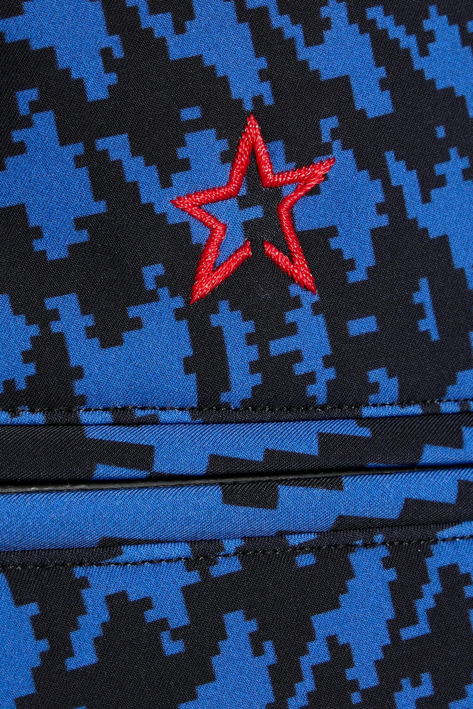 Perfect Moment Aurora Printed Softshell Flared Ski Pants In Blue