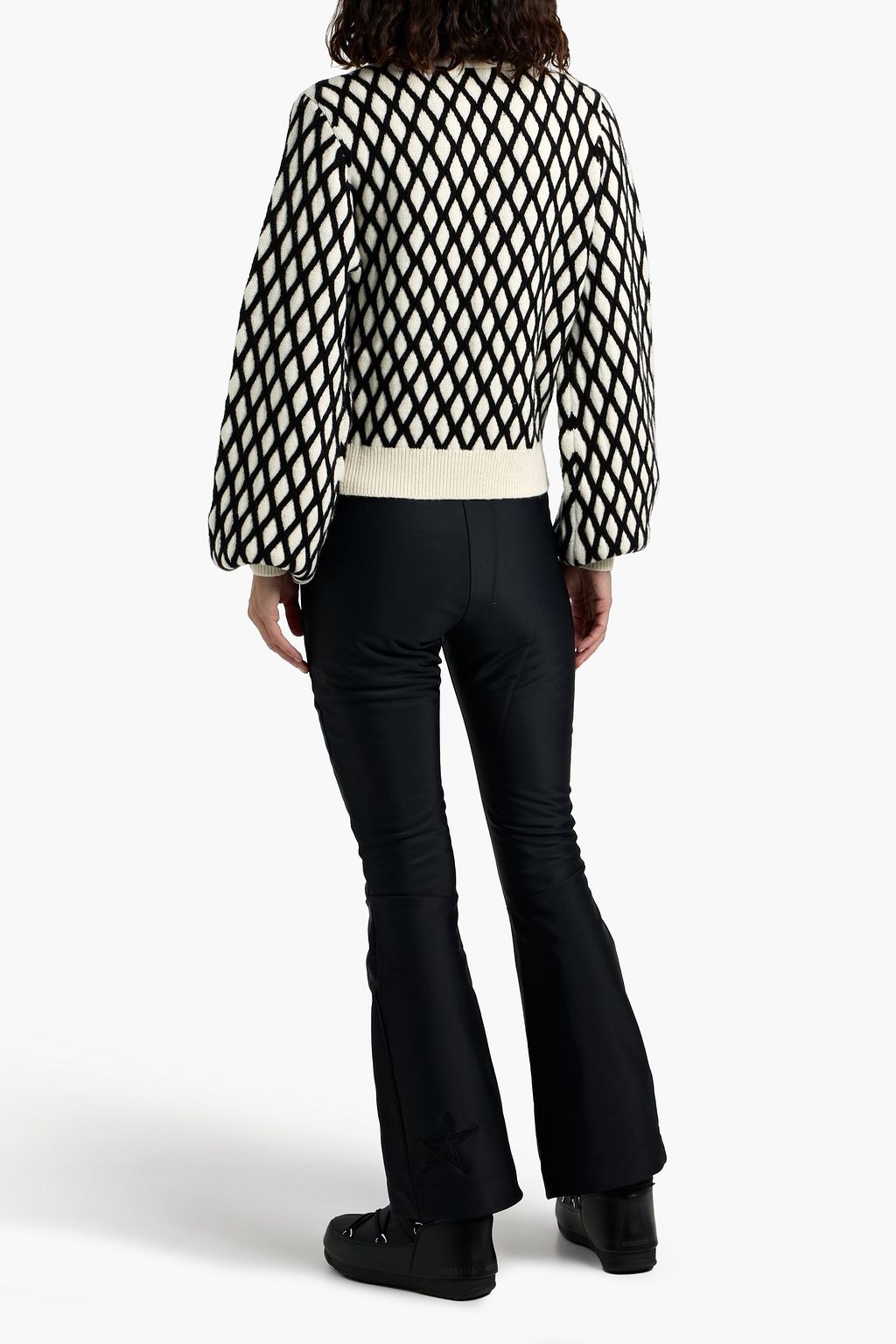 PERFECT MOMENT Carving Air jacquard-knit wool and cashmere-blend sweater