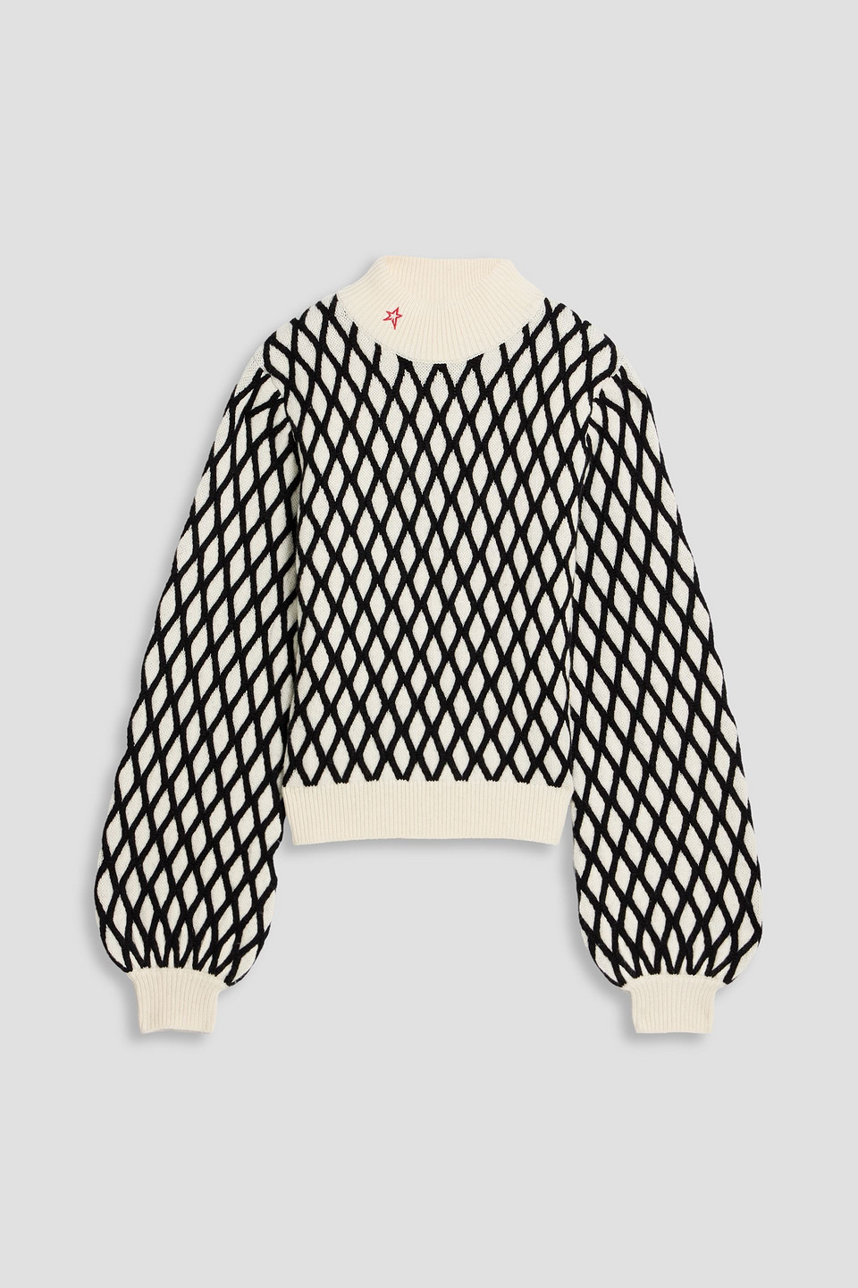 Perfect Moment Carving Air Jacquard-knit Wool And Cashmere-blend Sweater In Black