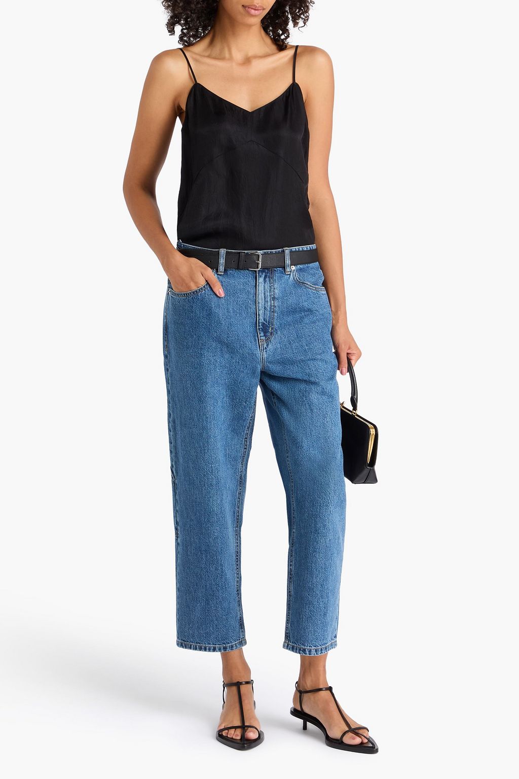 TIBI Crinkled satin camisole