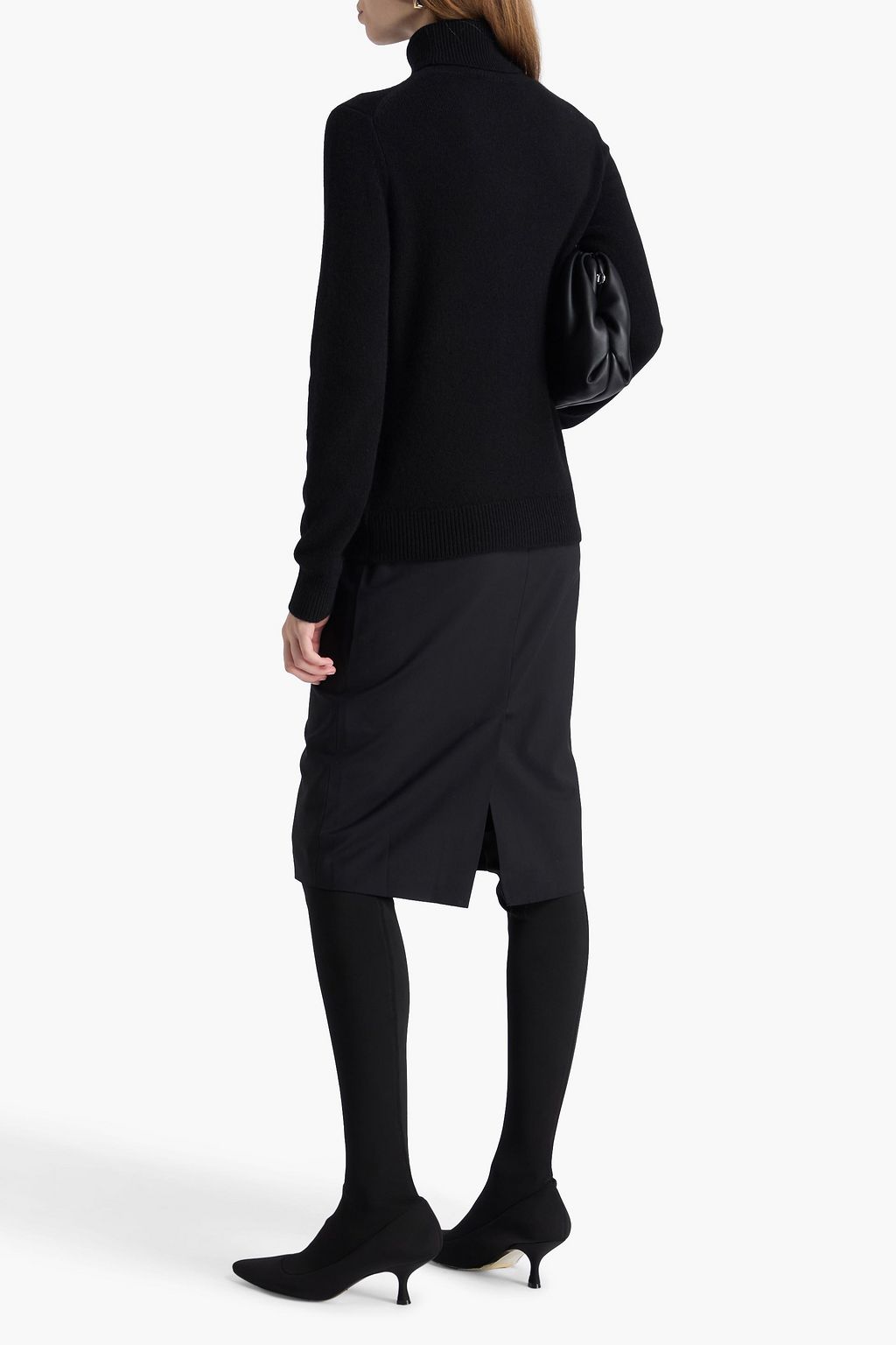 THEORY Wool-blend pencil skirt