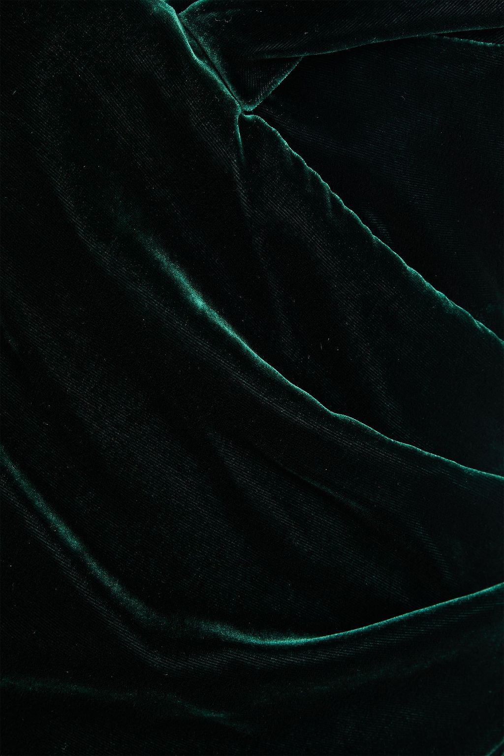 COSTARELLOS Off-the-shoulder draped velvet gown