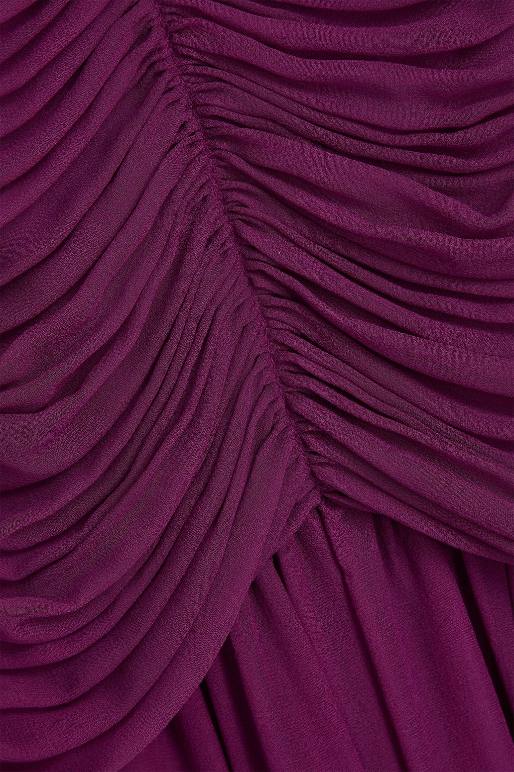 COSTARELLOS Cutout silk-chiffon gown
