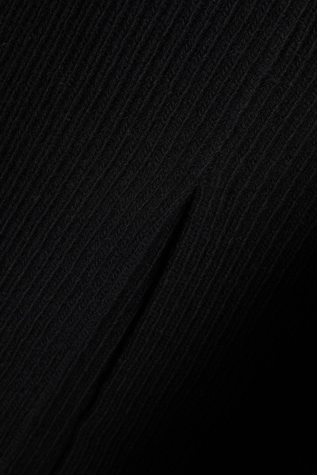 THEORY Ribbed wool and cashmere-blend midi skirt